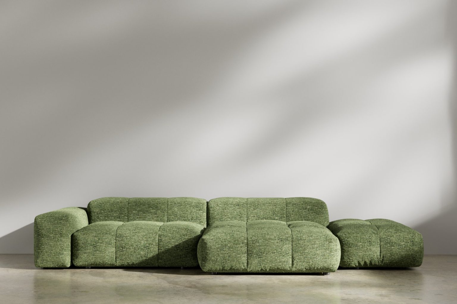 Featured Furniture Designs - the POINT range green modular sofa